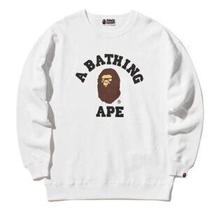 A Bathing Ape BAPE Classic Ape Head Alphabet Pullover w/ Swarovski Crystals